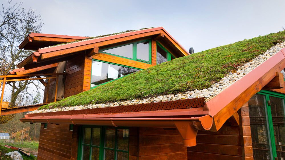 Desain atap garasi mobil 5 Desain Atap Green Roof